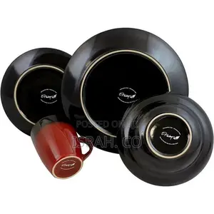 Black Chip Resistant Dinner Sets
