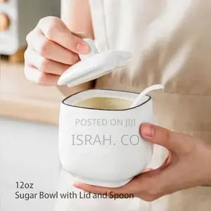 Piece of Ceramic Spice Jar Seasoning Box- Includes Lids