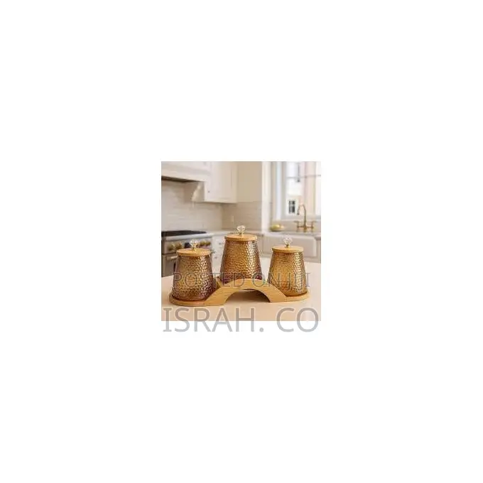 3-Piece Round Airtight Glass Storage Jar Canister Set