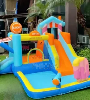 Kids Inflatable Play Slides And Hiding Rooms