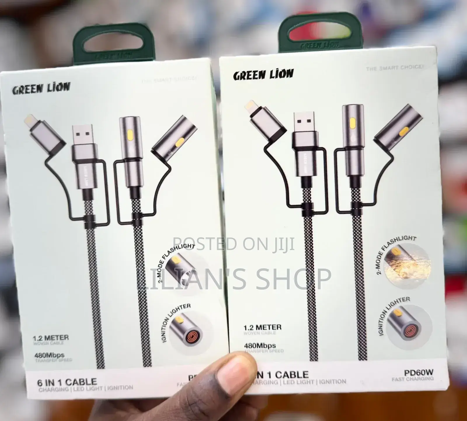 Green Lion 6 in 1 Cable Pd60w