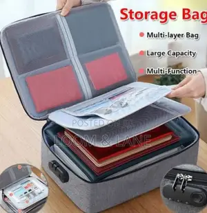 Multi-Layer Document Organizer Bag