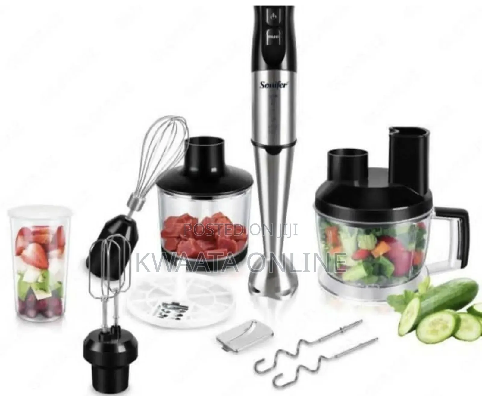 10-in-1 Sonifer Multifunctional Blender With Mixer, Chopper, and Whisk