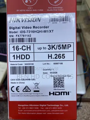 16 Channel DVR Ids /5mp Acusens