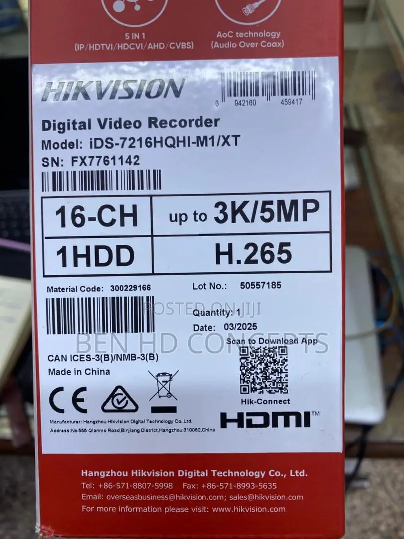 16 Channel DVR Ids /5mp Acusens