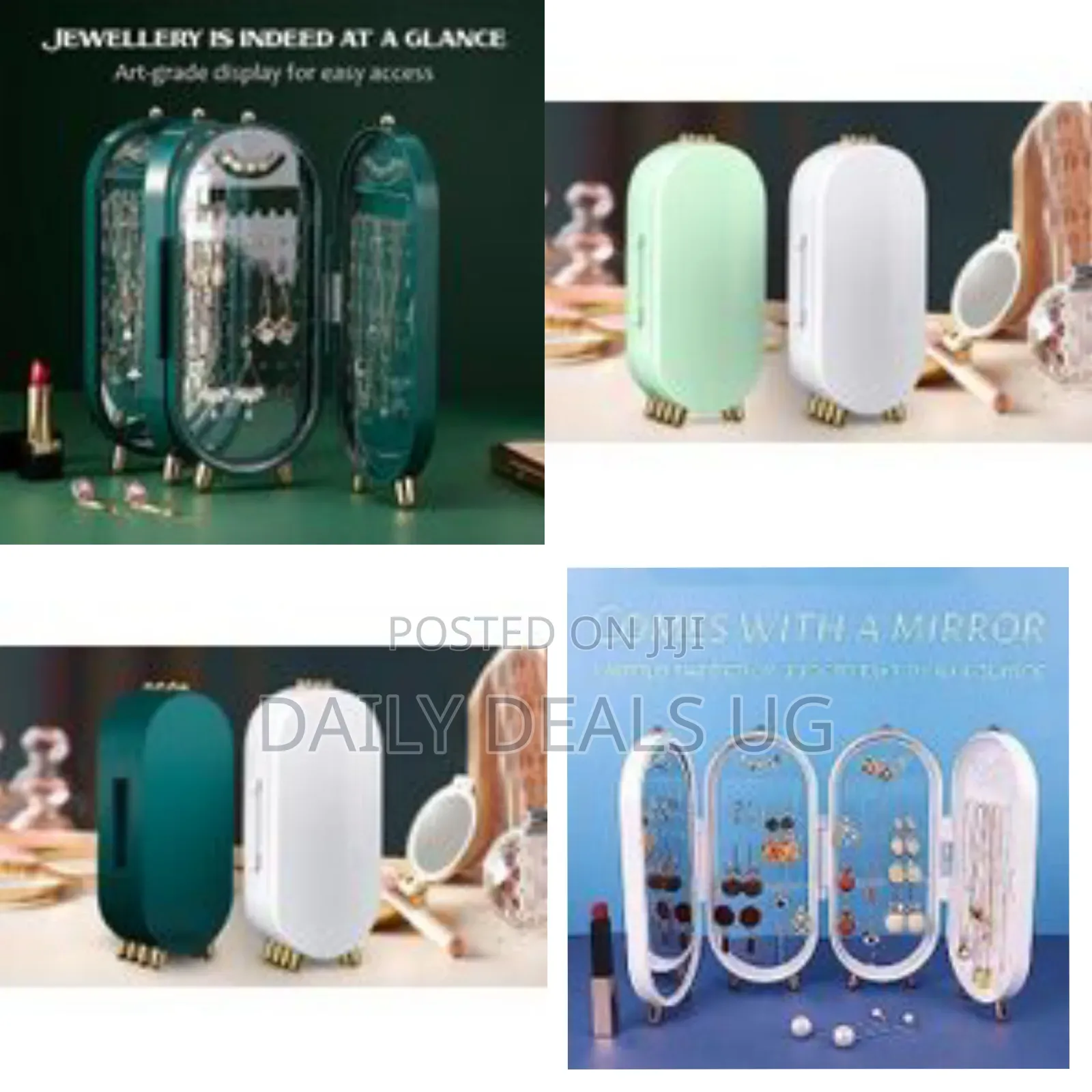 Earring Holder Stand Jewelry Storage Box for Women Foldable Acrylic