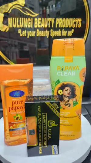 Papaya Clear Brightening Beautifying Lotion Combo For Natural Skin