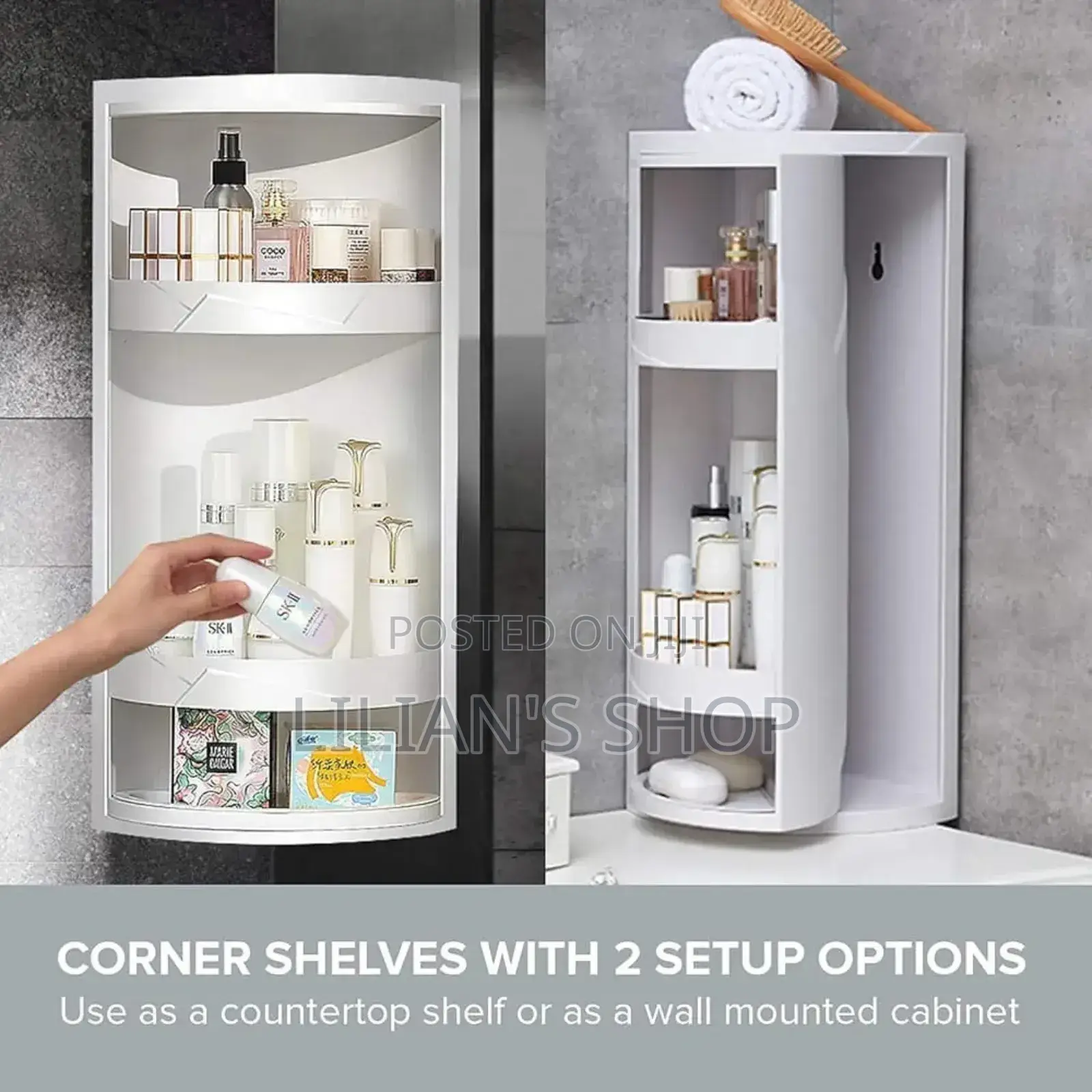 Bathroom Corner Shelves Storage Rack Organize