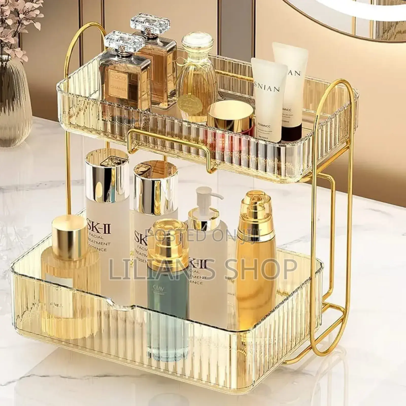 2-Tier Bathroom Organizer Countertop