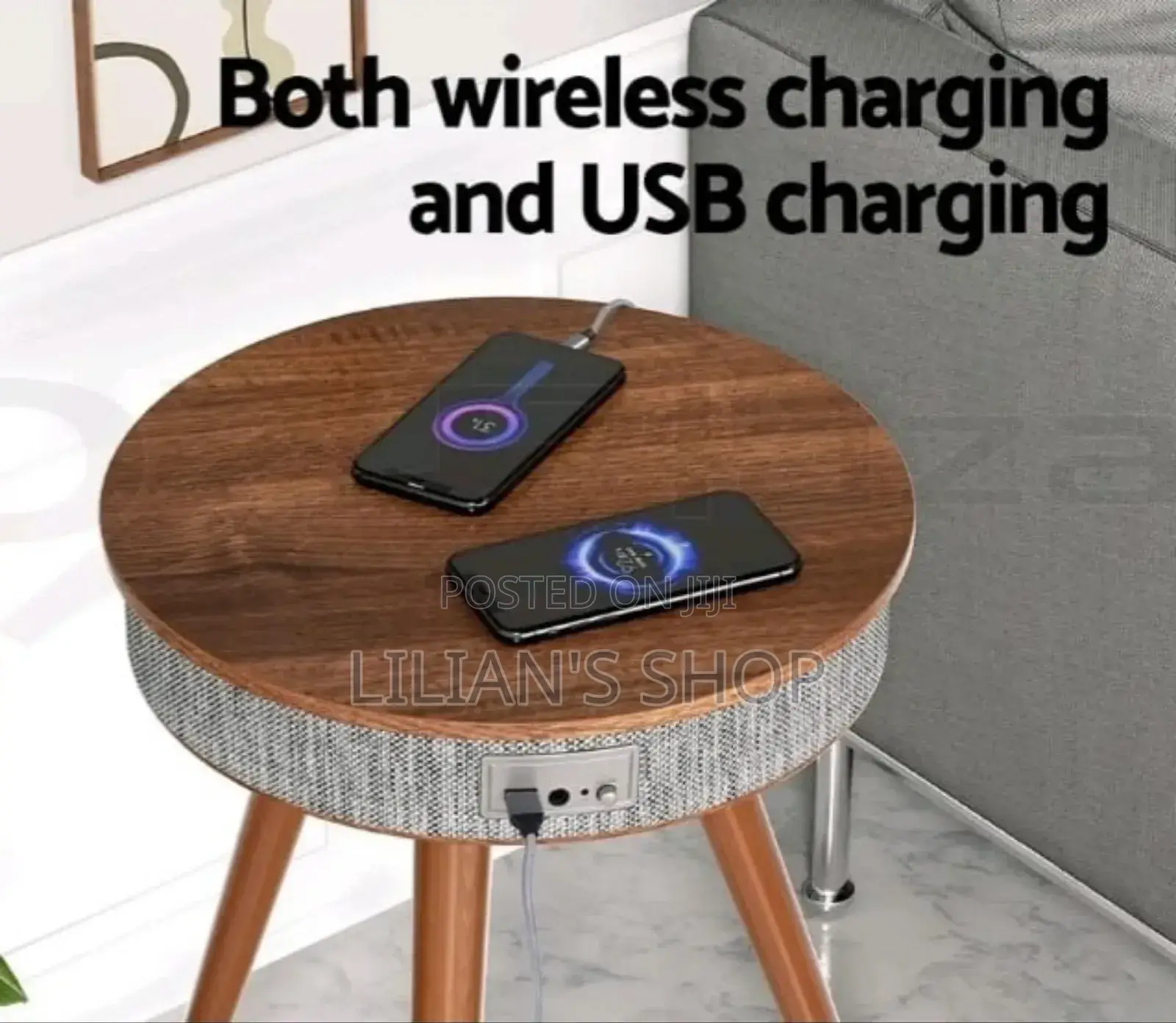 Smart Bluetooth Speaker Portable Coffee Table With Wireless Charging