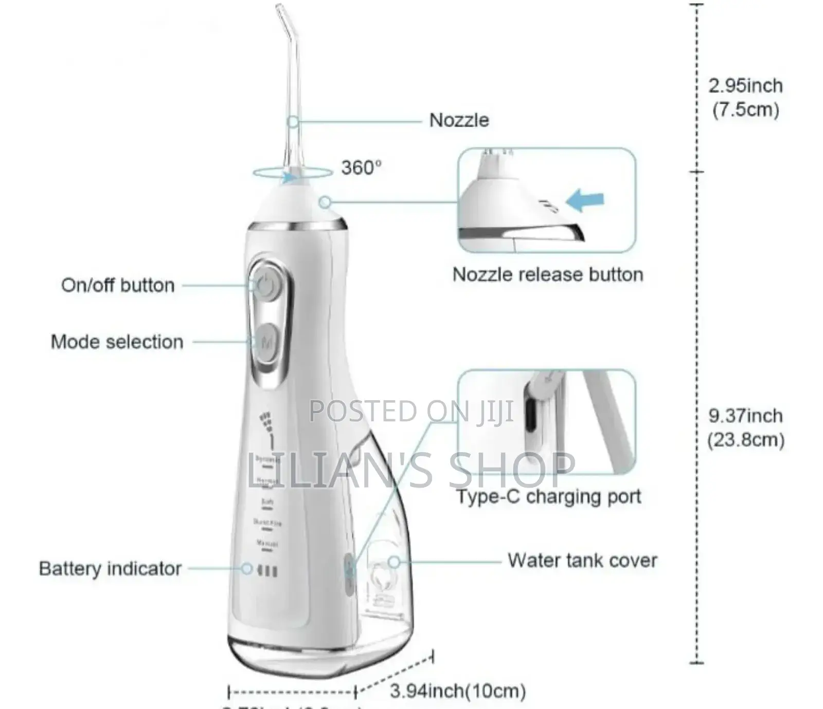 Portabal Intelligent Mouth Washer Flosser
