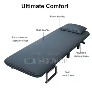 Convertible Sofa Bed, Foldable Sofa Chair With Armrest