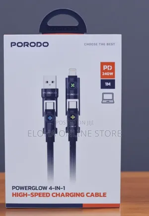 Porodo 4 in 1 High Speed Charging Cable
