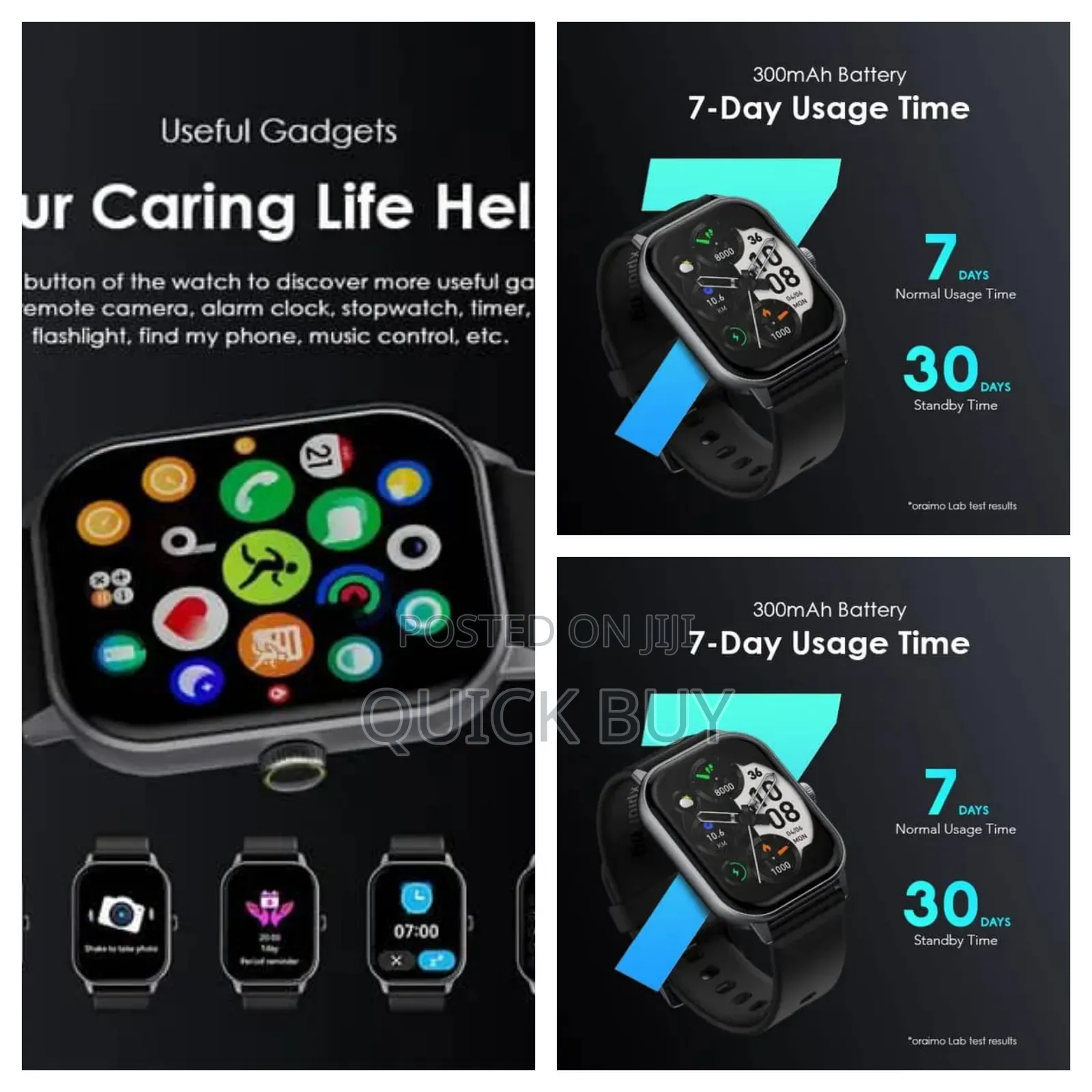 Oraimo Watch 5 Lite 2.01" Hd Ip68 Smart Watch