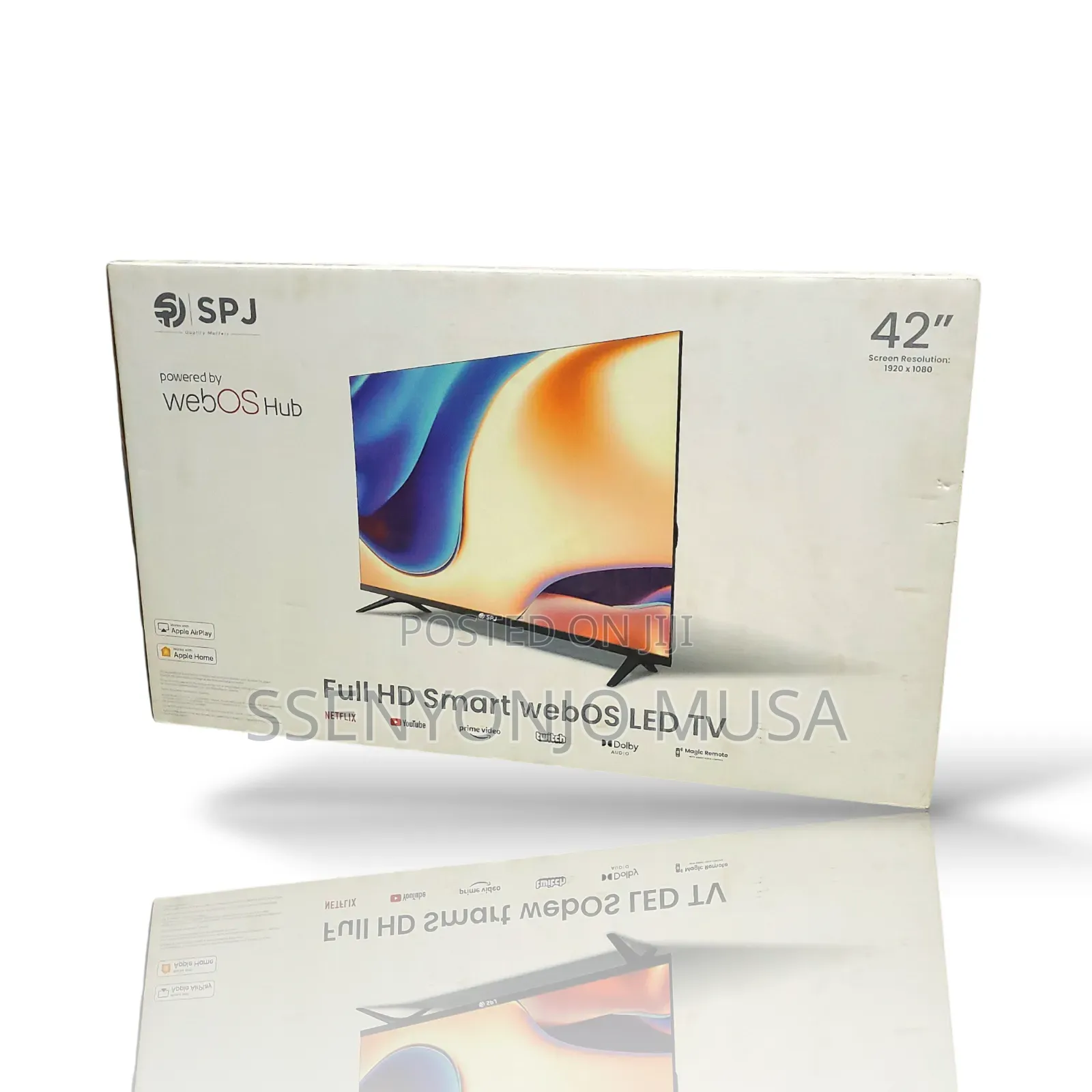 SPJ Smart Tv 42"Inch FHD Flameless Android Tv