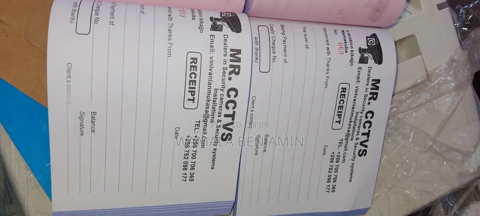 Receipt Book Printing and Design