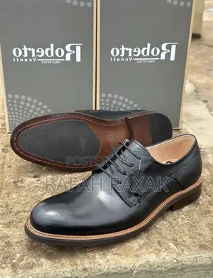 Original Men’S Roberto Venuti Plain Toe Derby Oxford Shoes