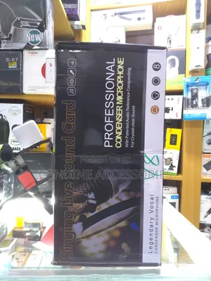 Singing Live Sound Card With a Professional Condenser Microphone