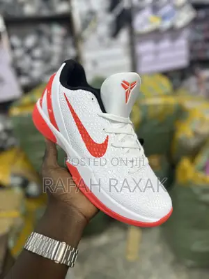 New Classic White/Red Nike Kobe 6 Protro Basketball Shoes