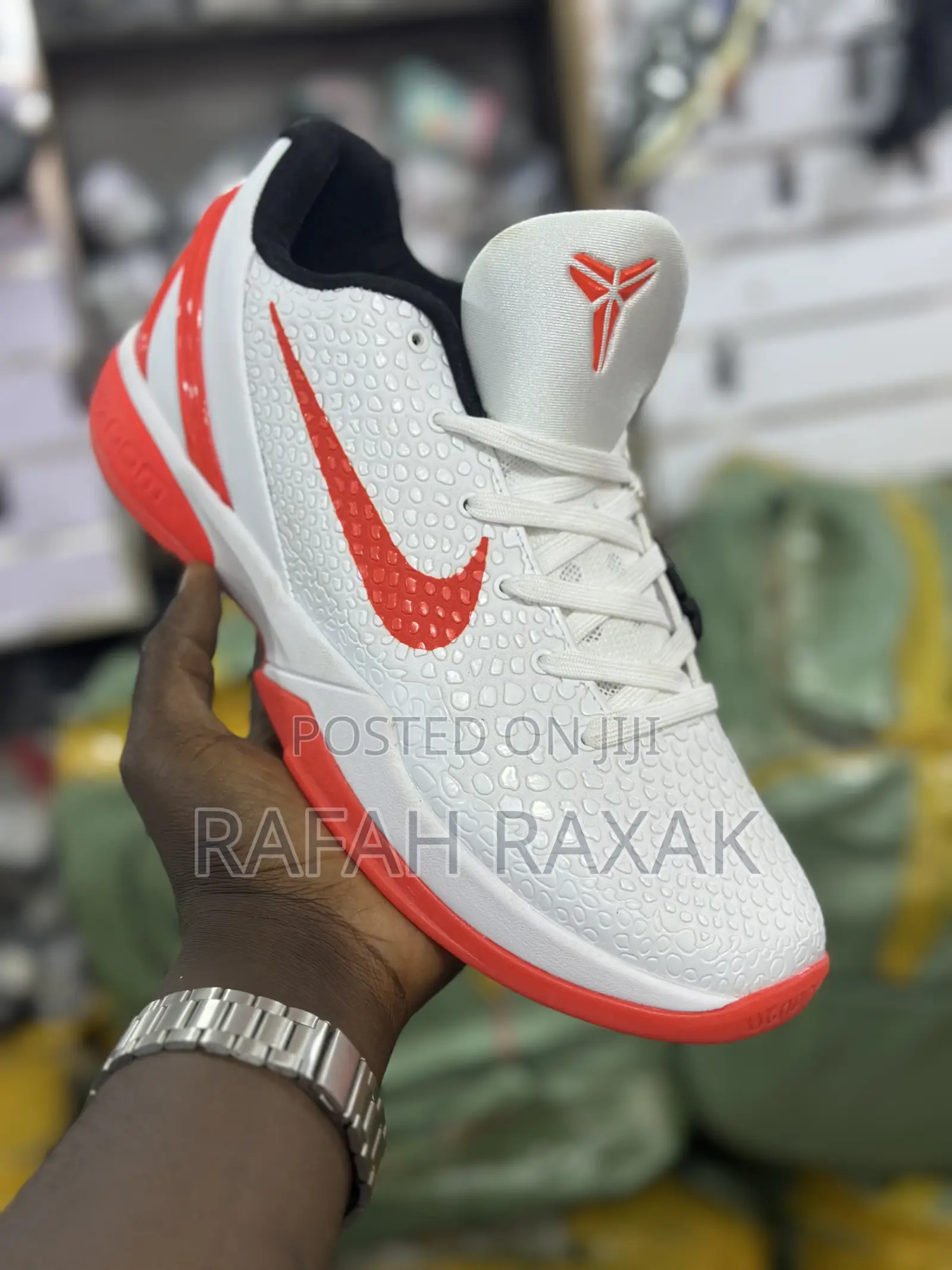 New Classic White/Red Nike Kobe 6 Protro Basketball Shoes