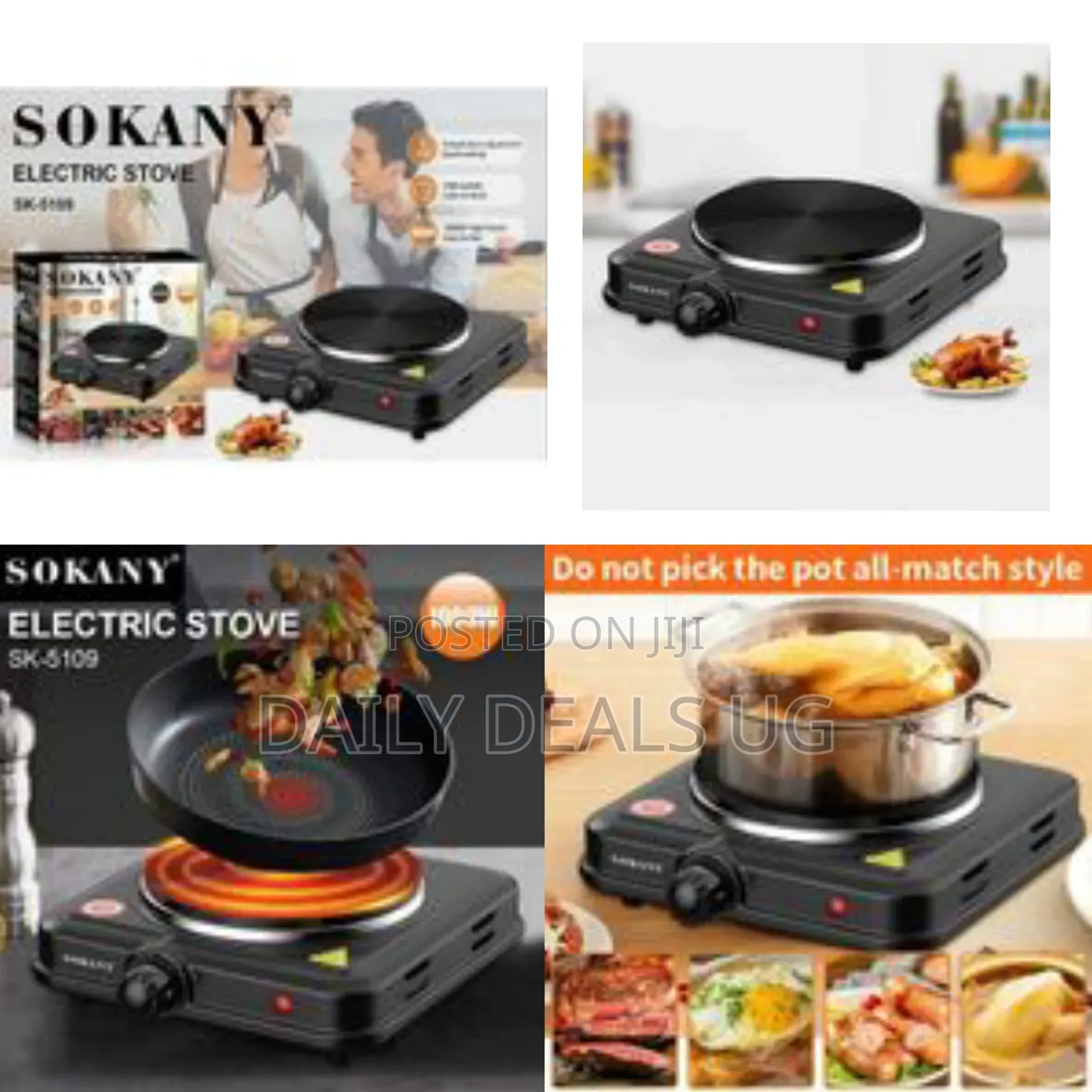 Sokany Eye Flat Single Electric Stove High Fire Power 5 Gear