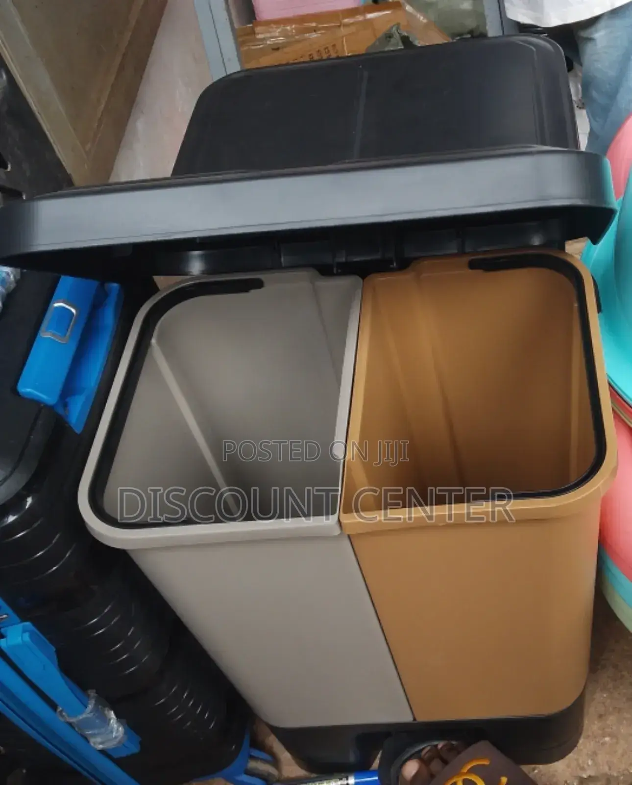 Dust Bin 2 in 1 Plastic Step On