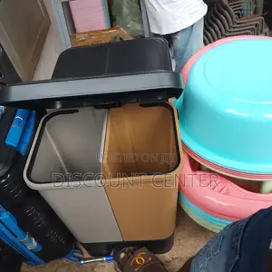 Dust Bin 2 in 1 Plastic Step On