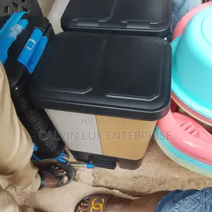 Dust Bin 2 in 1 Plastic Step On