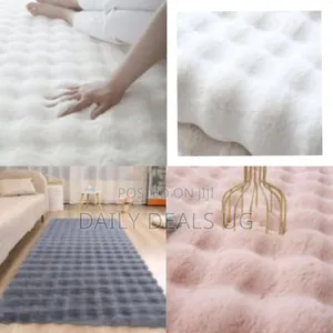 60x120 Cm Super Soft Faux Fluffy Shaggy Rug Anti-Slip Carpet Mat