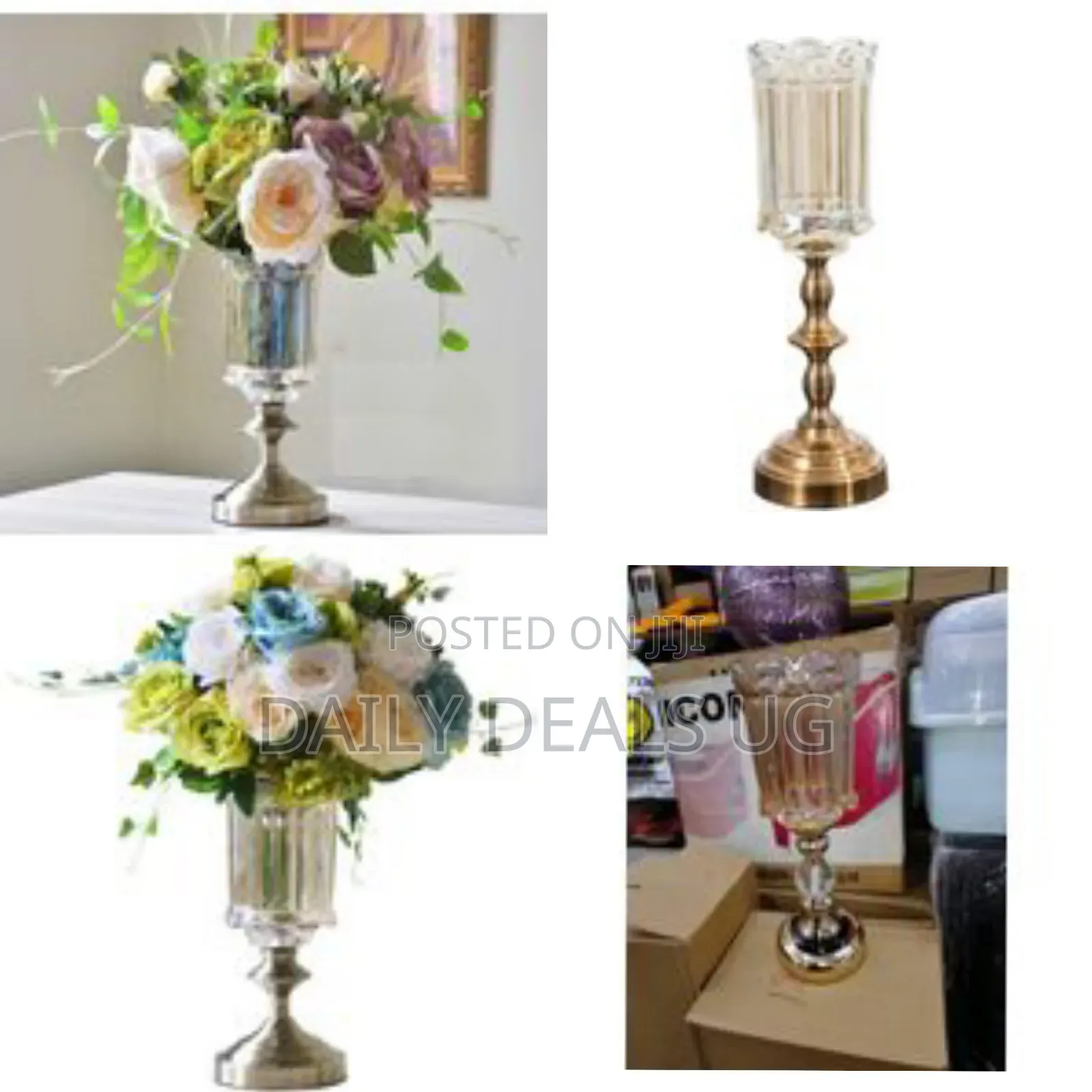 Glass Flower Vase Center Piece Decoration Hydroponics