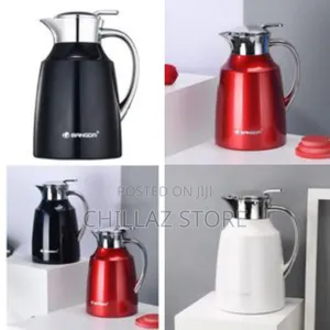 2 Litres Thermos Steel Carafe Flask .