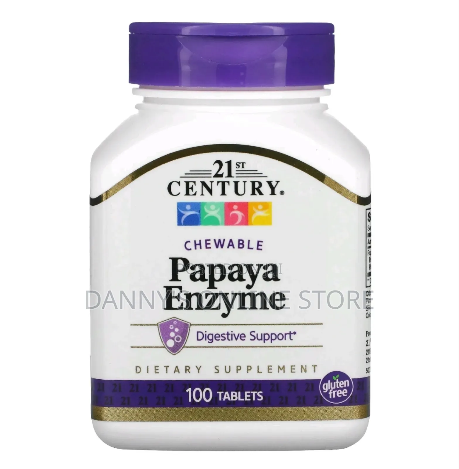Chewable Papaya Enzyme, 100 Tablets