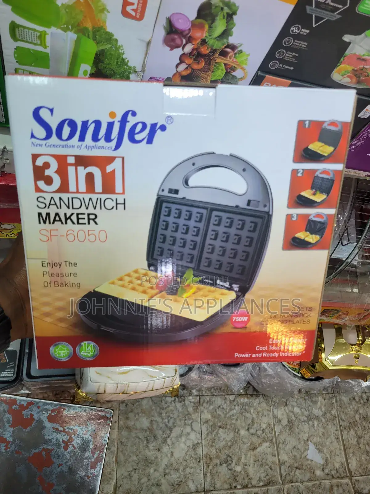 3in1 Sonifer Electric Sandwich Maker Machine