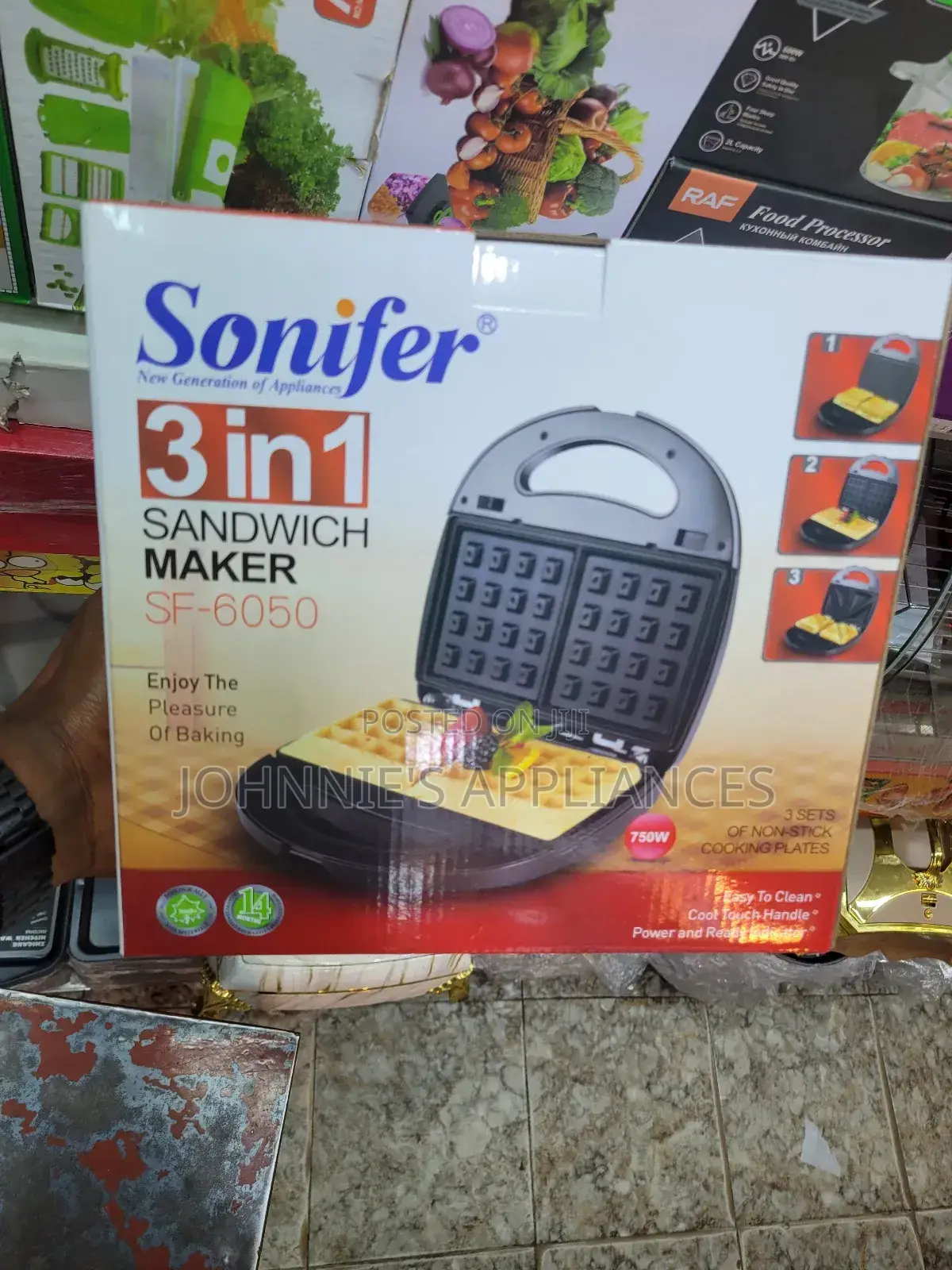 3in1 Sonifer Electric Sandwich Maker Machine