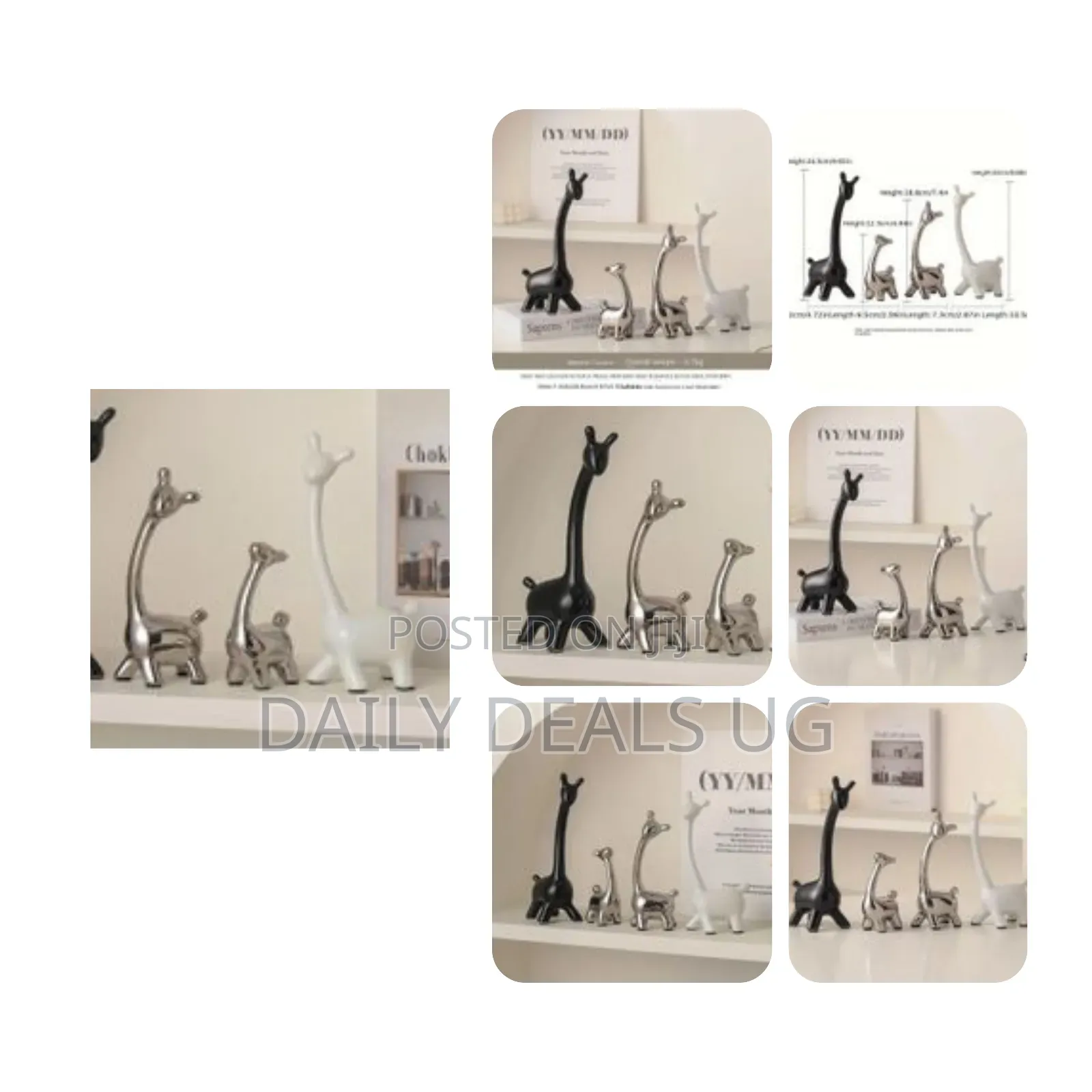 4pcs Simple Modern Deer Luxurious Interior Living Room Porch Tv