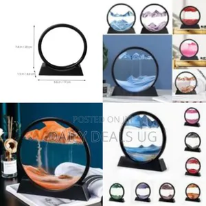 Sand Frame Art Sand Painting Round Glass 3d Deep the Sea