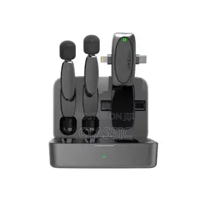 Porodo Wireless Lavalier Microphone Charging Case Lightning/Type-C
