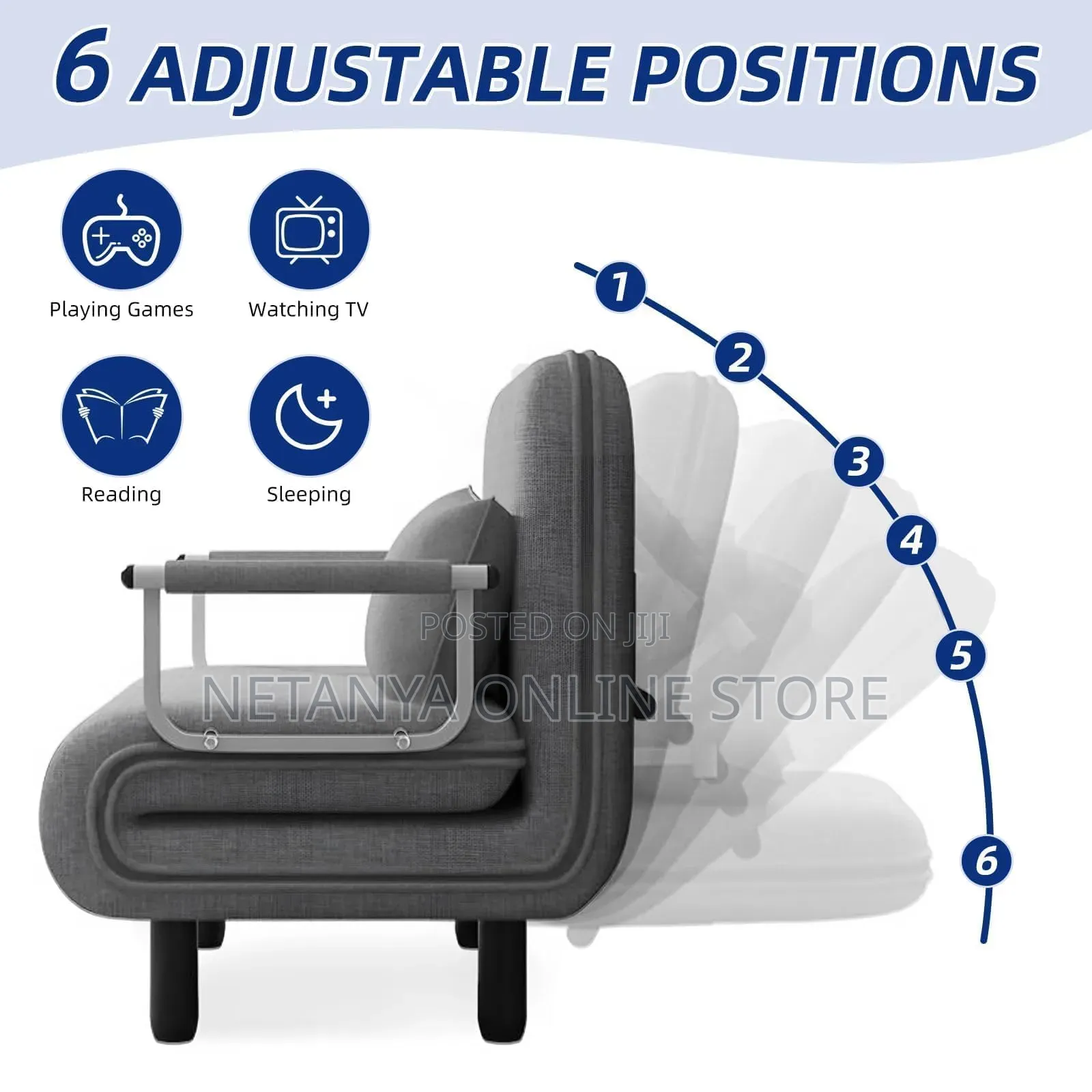 Foldable Sofa Bed Single Seater