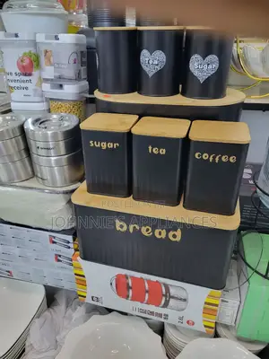 Breadbin and Tins Black Color
