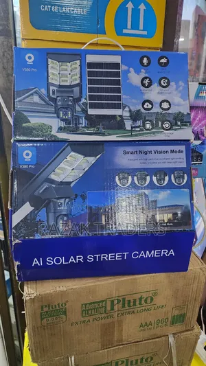 4g 2-in-1 Solar Street Light Camera Outdoor, 12mp Dual Lens PTZ