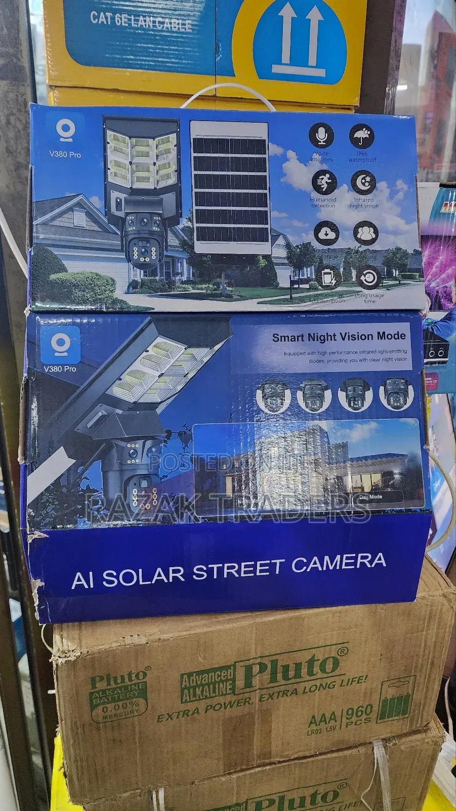 4g 2-in-1 Solar Street Light Camera Outdoor, 12mp Dual Lens PTZ