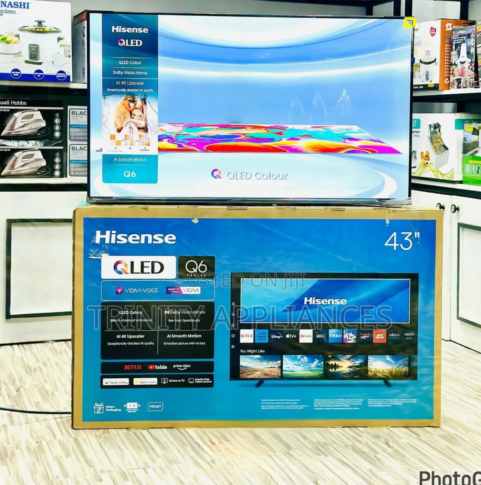 Hisense 43 Inch Qled Vidaa Smart Tv 43q6q