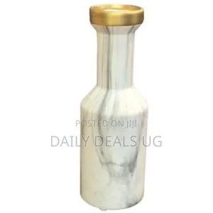 Marble Pattern With Golden Bottle Mouth European Style Decoration