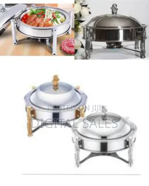 26cm Stainless Steel Small Round Chafing Dish Food Warmer Hot Pot 0