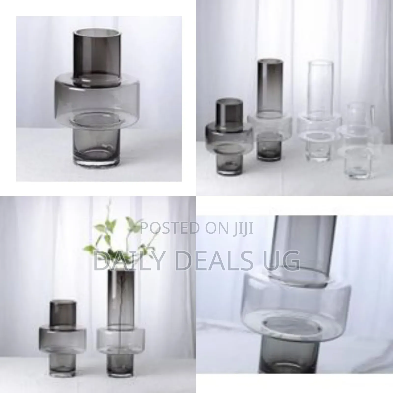Modern Nordic Minimalist Ashtray Transparent Glass Vase Decoration