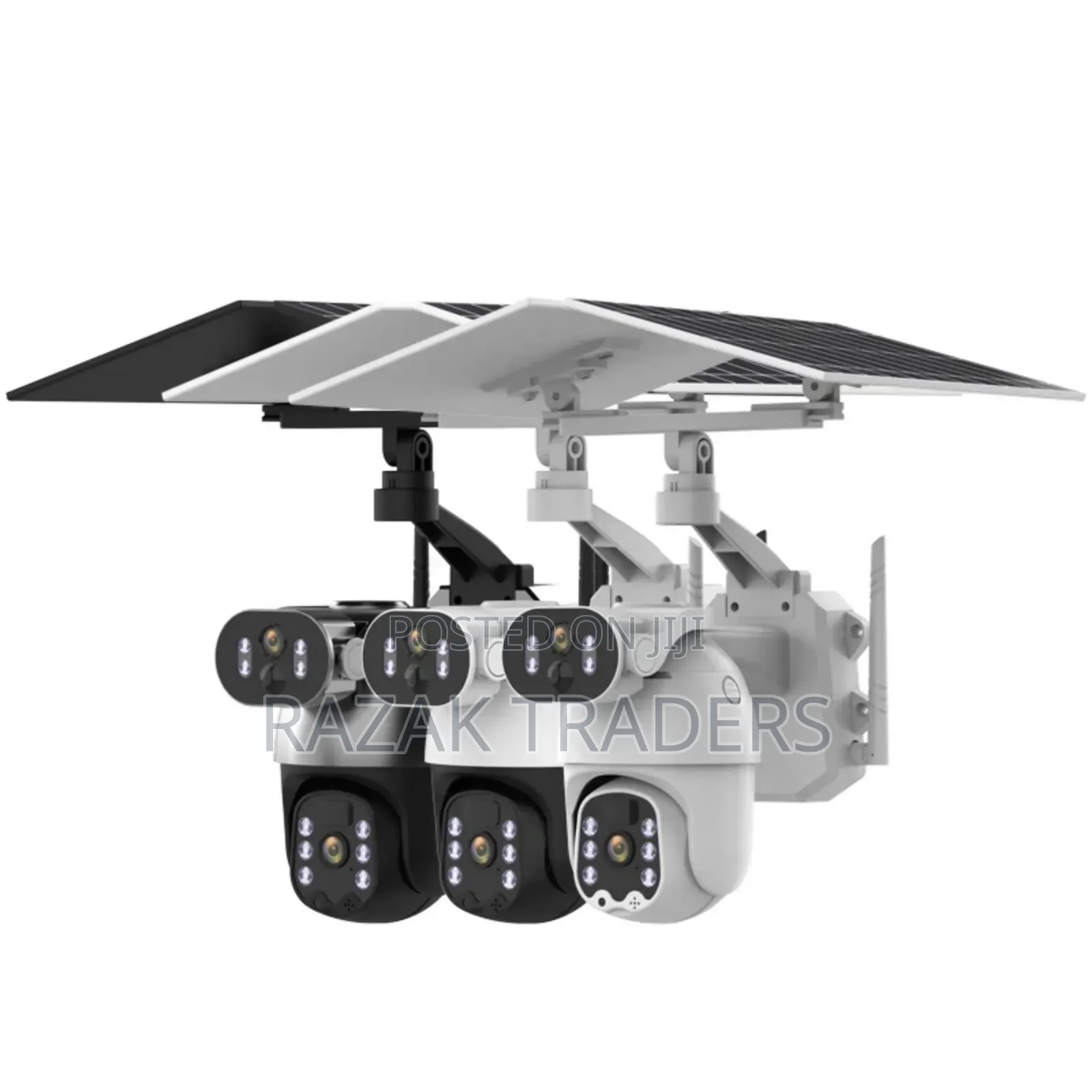 12w 6mp Dual Lens 4x Digital Zoom Solar Powered Camera 4g Sim Card