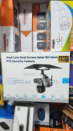 12w 6mp Dual Lens 4x Digital Zoom Solar Powered Camera 4g Sim Card