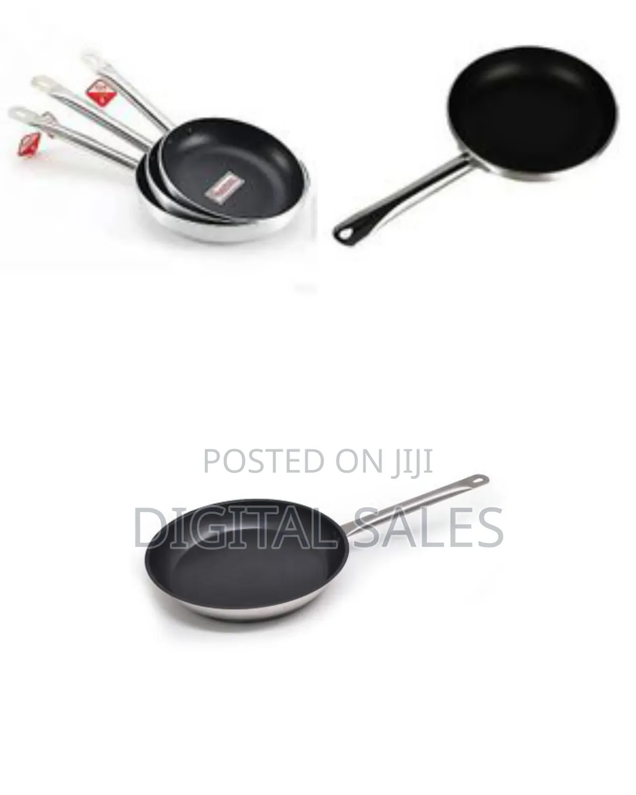 26cm Professional Commercial Non Stick Stainless Steel Frying Pan