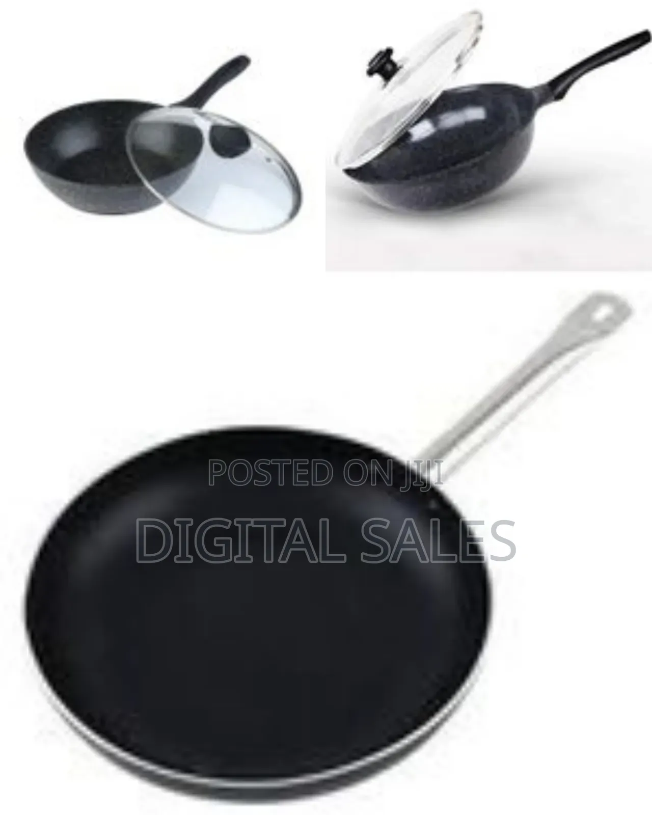 28cm Sturdy and Anti-Corrosion Marble Wok Stir-Fry Pan Cookware