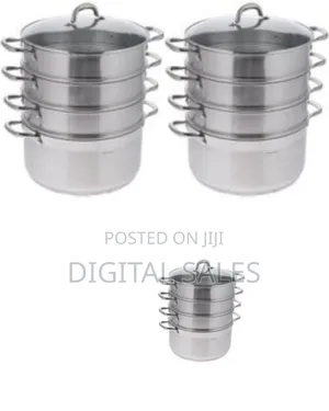 32cm - 4 Layer Stainless Steel Food Saucepan and Steamer